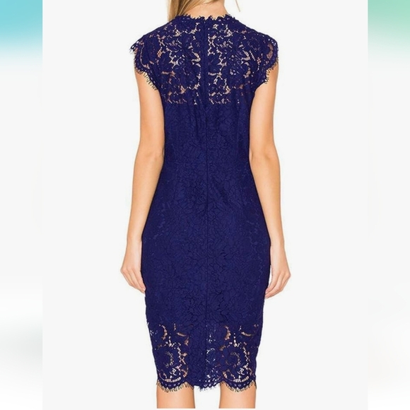 Unbranded Women Royal Blue Elegant Sleeveless Lace Cocktail Bodycon Dress Party - Picture 4 of 9